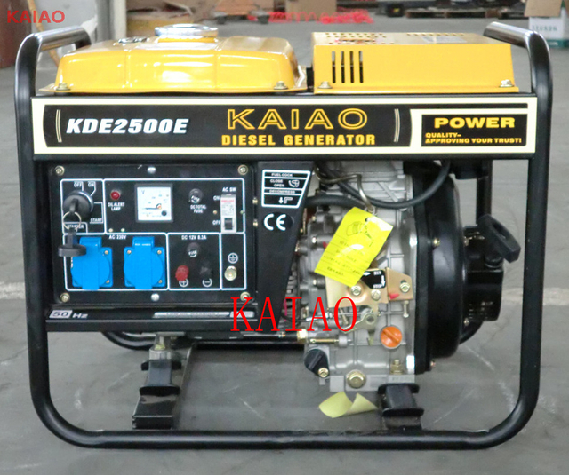 2KW Diesel generator set KDE2500E KAIAO GENSET use 173F engine electric start